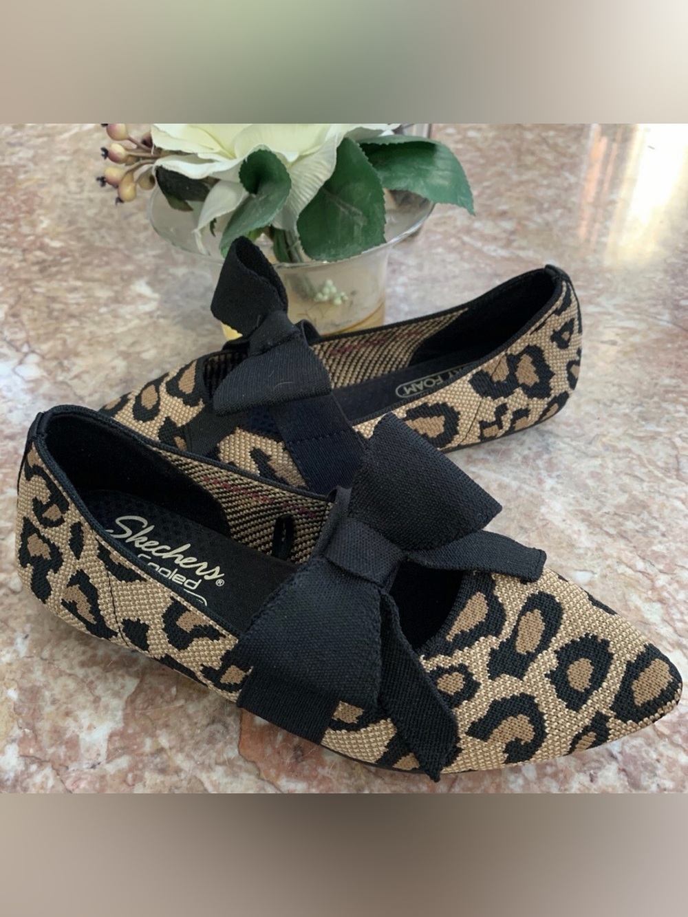 Skechers Cleo Point Washable Knit Flats